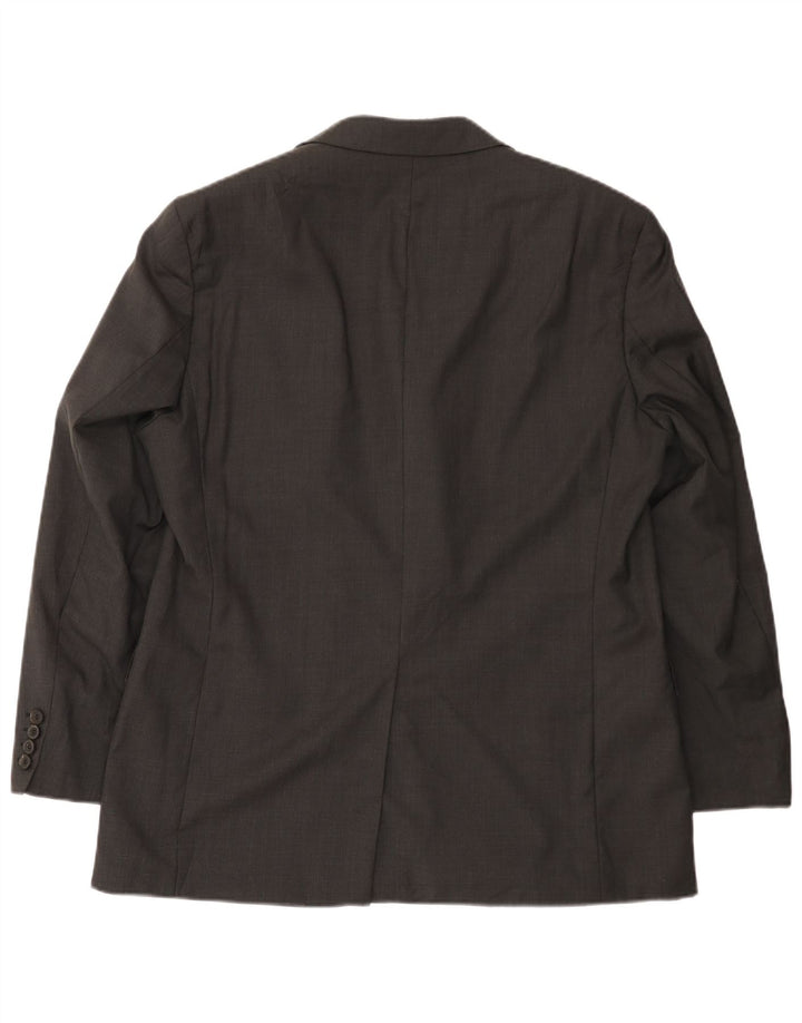 Hugo Boss Herren-Blazer mit 3 Knöpfen, UK 40, große graue Wolle