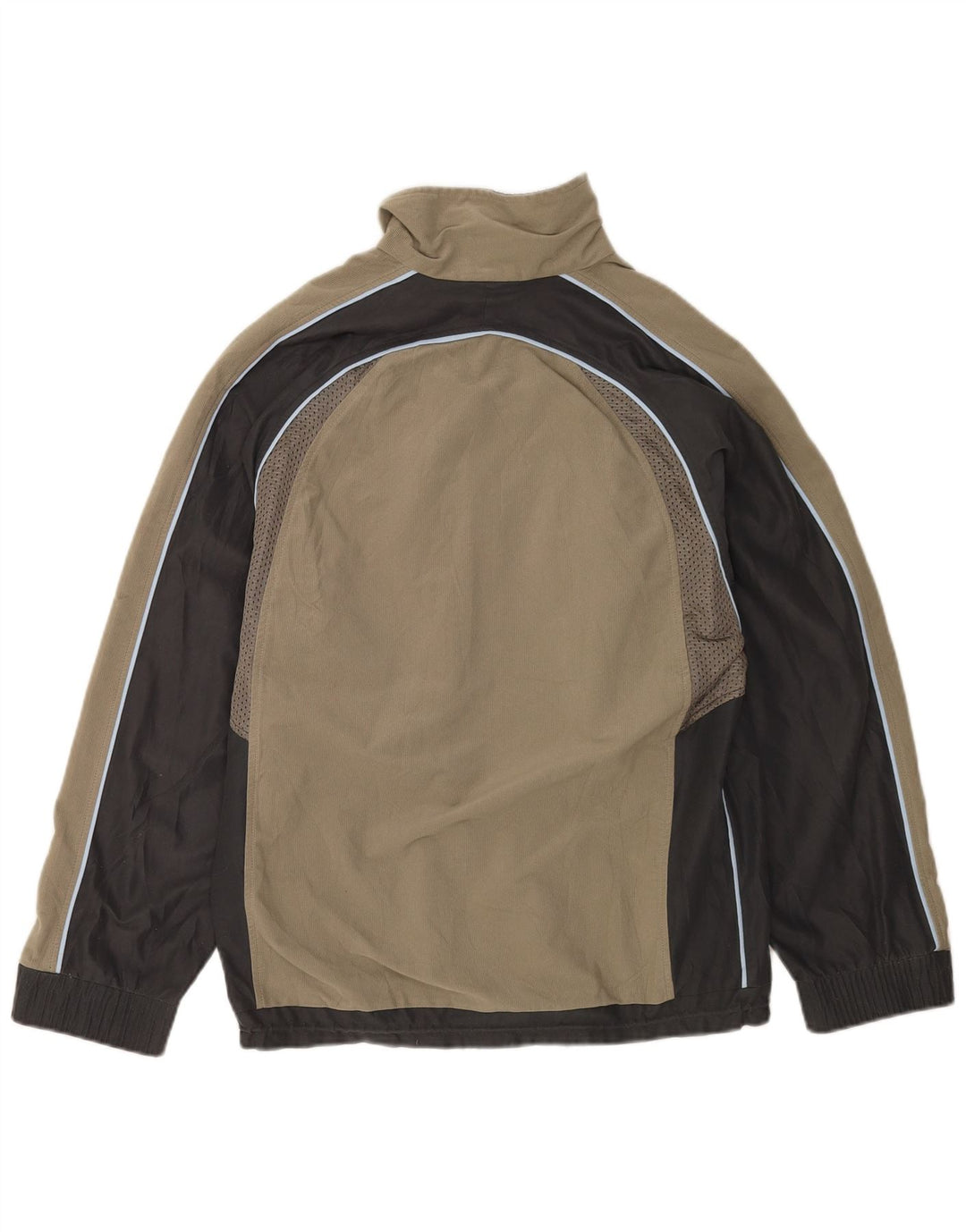 Lotto Herren-Trainingsanzugoberteil, UK 38/40, mittelgraues Farbblock-Polyester