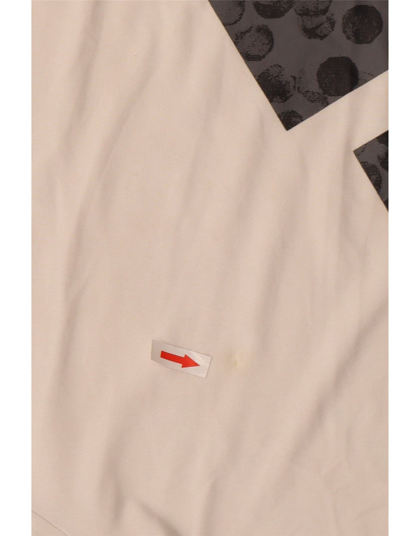 Adidas Boys Climalite Graphic T-Shirt Top 13-14 Years Large White Polyester