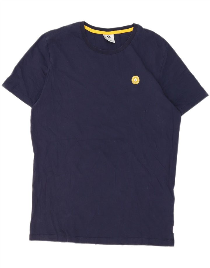 Jack & Jones Herren-T-Shirt-Oberteil aus Baumwolle in mittlerem Marineblau