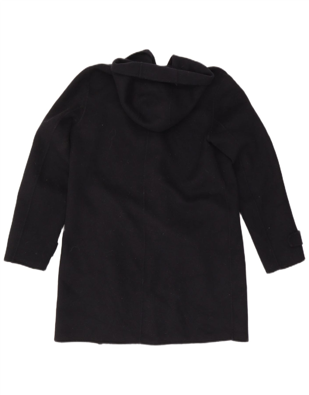 Zara Damen Kapuzenmantel UK 14 Medium Schwarz