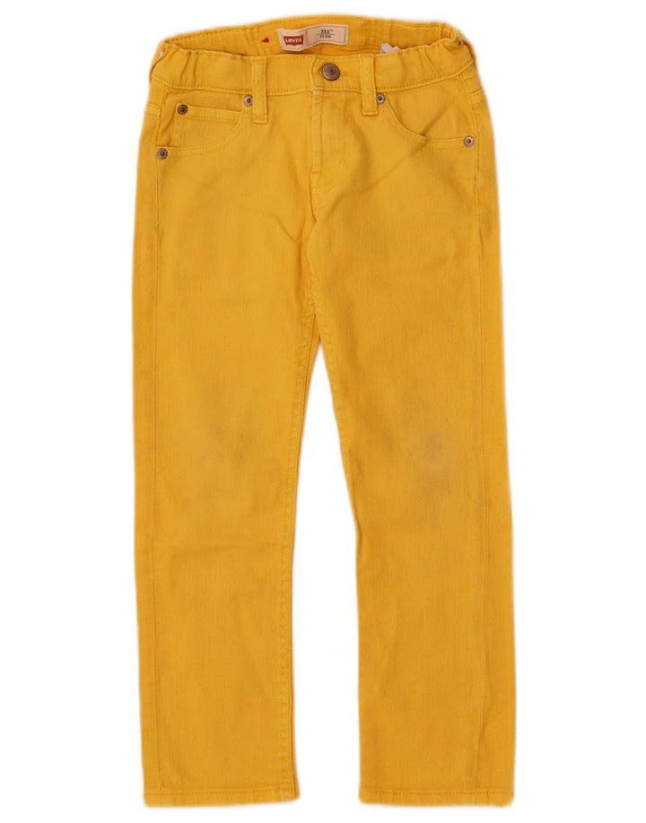 Levi's Jungen 511 Slim Jeans, 5–6 Jahre, W22 L21, gelbe Baumwolle