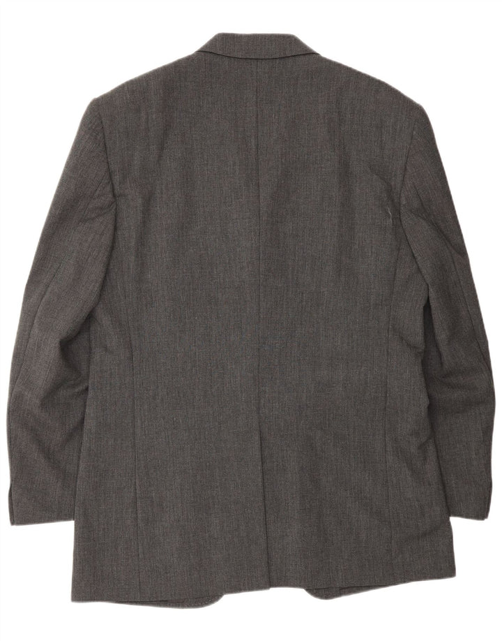 Dolce & Gabbana Herren-Blazerjacke mit 3 Knöpfen, IT 50, große graue Viskose