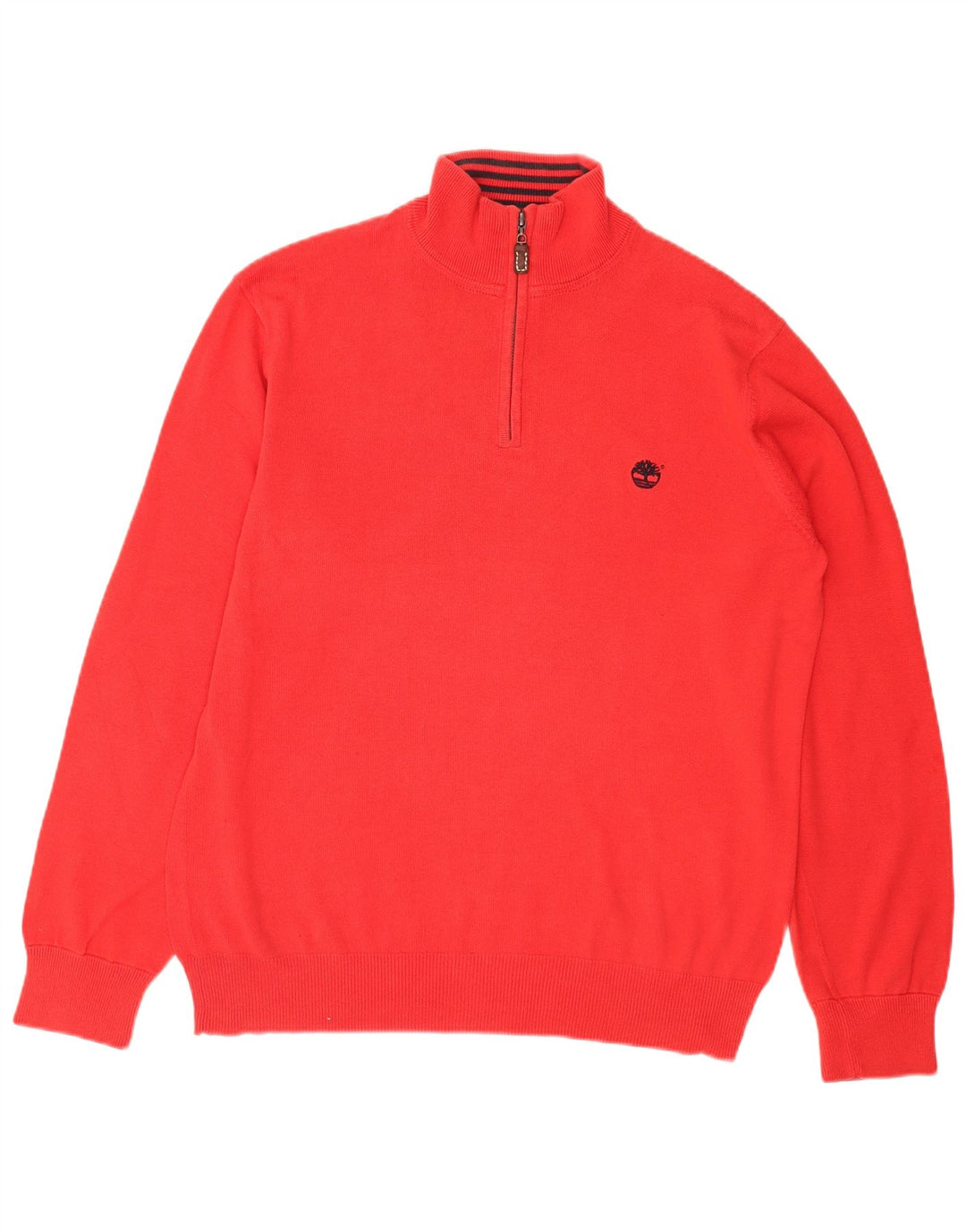 Timberland Herren Earthkeepers Pullover mit normaler Passform und Reißverschluss, Größe L, Rot