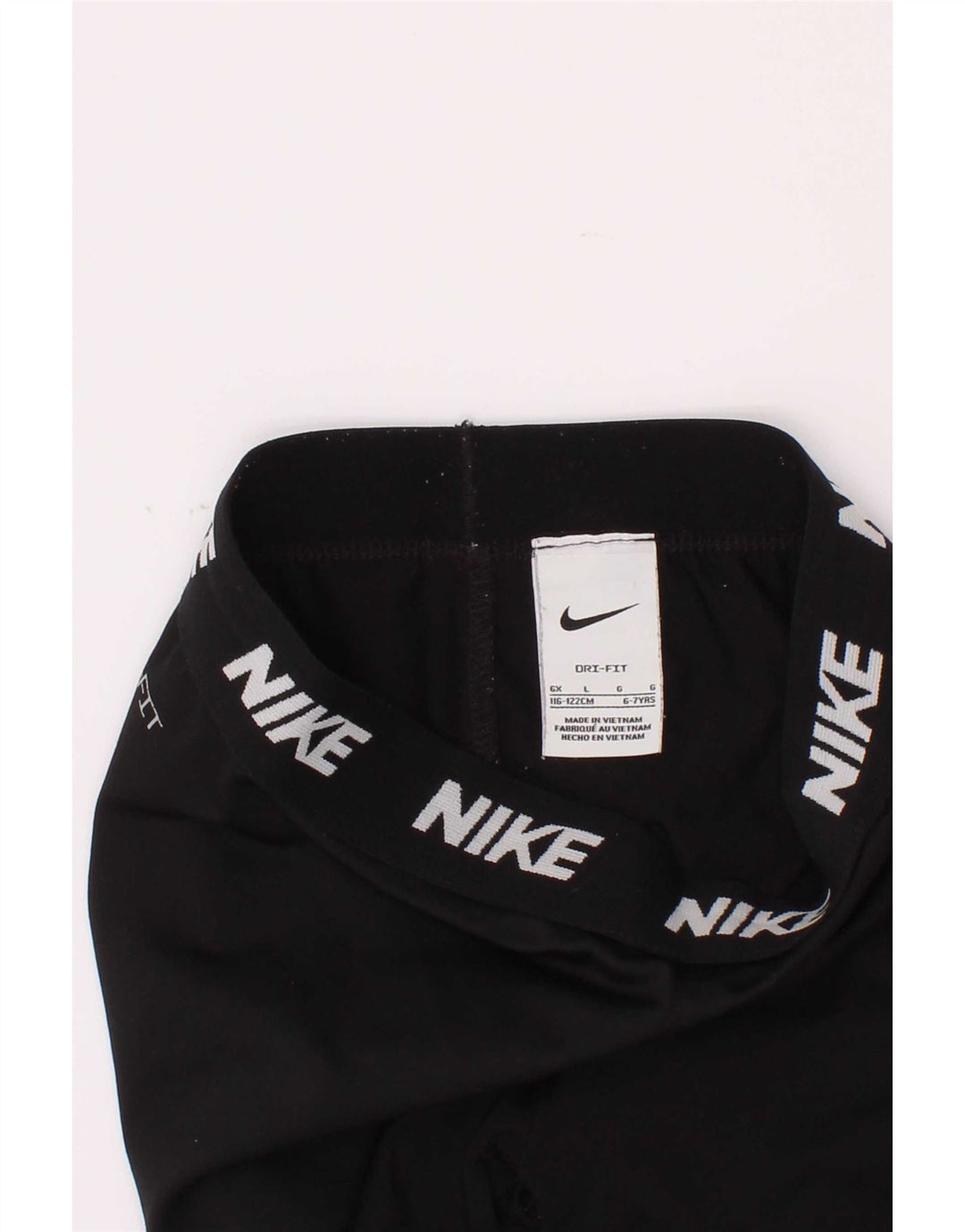 Nike Mädchen-Leggings mit Grafik, 6–7 Jahre, Größe L, Schwarz