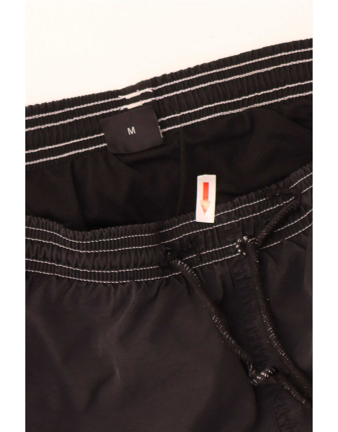Hugo Boss Herren Badeshorts mit Grafik, Mittelschwarz, Polyamid