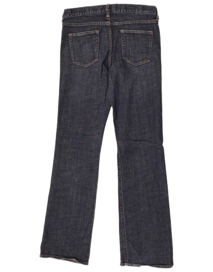 J. Crew Damen Hipslung Bootcut Jeans W29 L33 Marineblaue Baumwolle