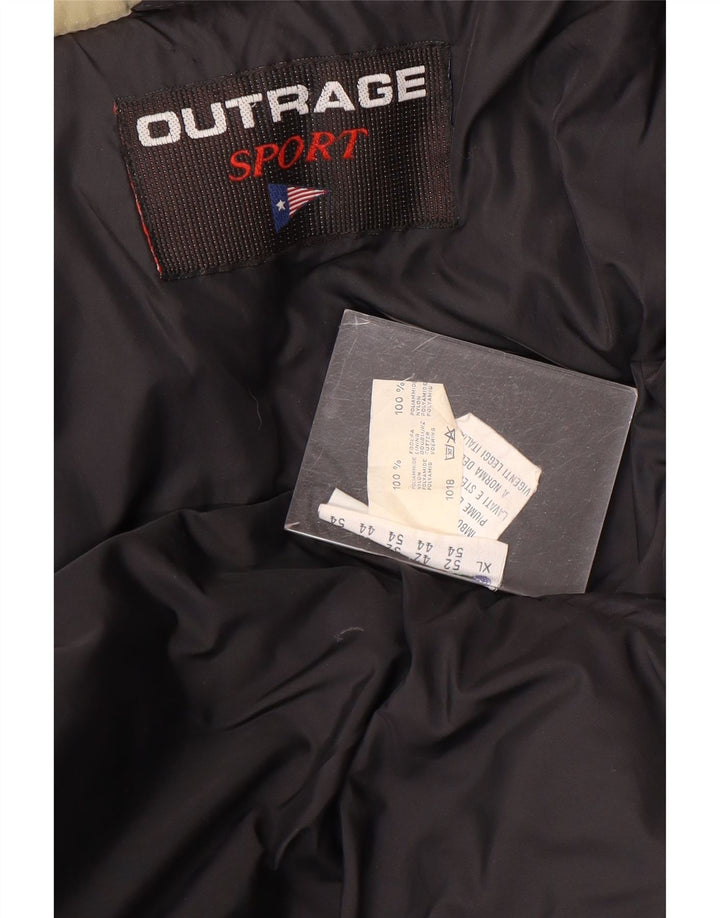 Outrage Herren Wattierte Jacke UK 42 XL Beige
