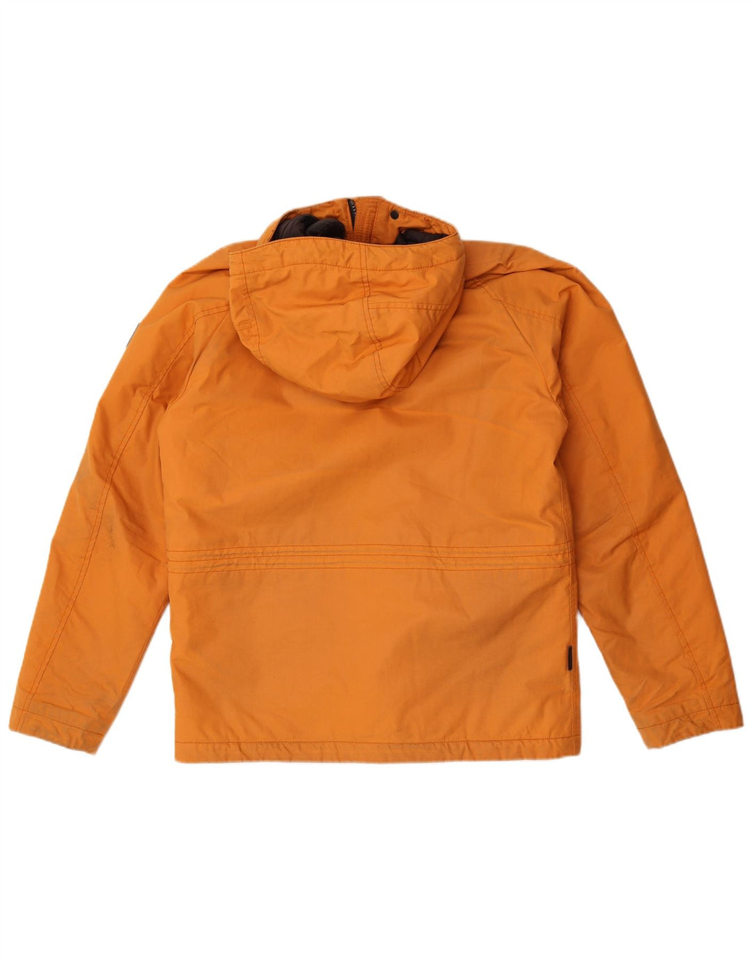 Woolrich Herren-Utility-Jacke mit Kapuze, UK 38, mittelorange Baumwolle