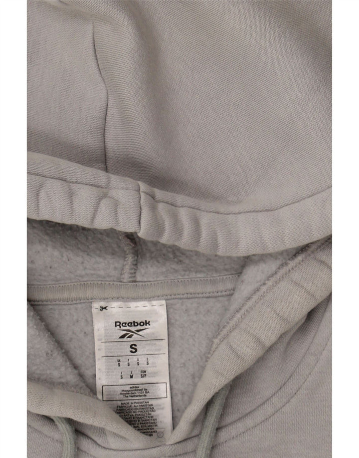 REEBOK Mens Hoodie Jumper Small Grey Cotton Vintage Reebok and Second-Hand Reebok from Messina Hembry 