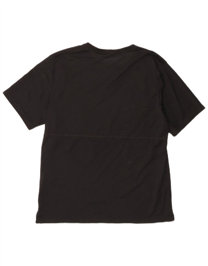 Nike Herren Dri Fit T-Shirt Top Medium Schwarz Polyester