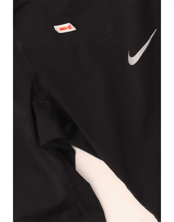 Nike Damen Capri-Leggings UK 14 Medium Schwarz
