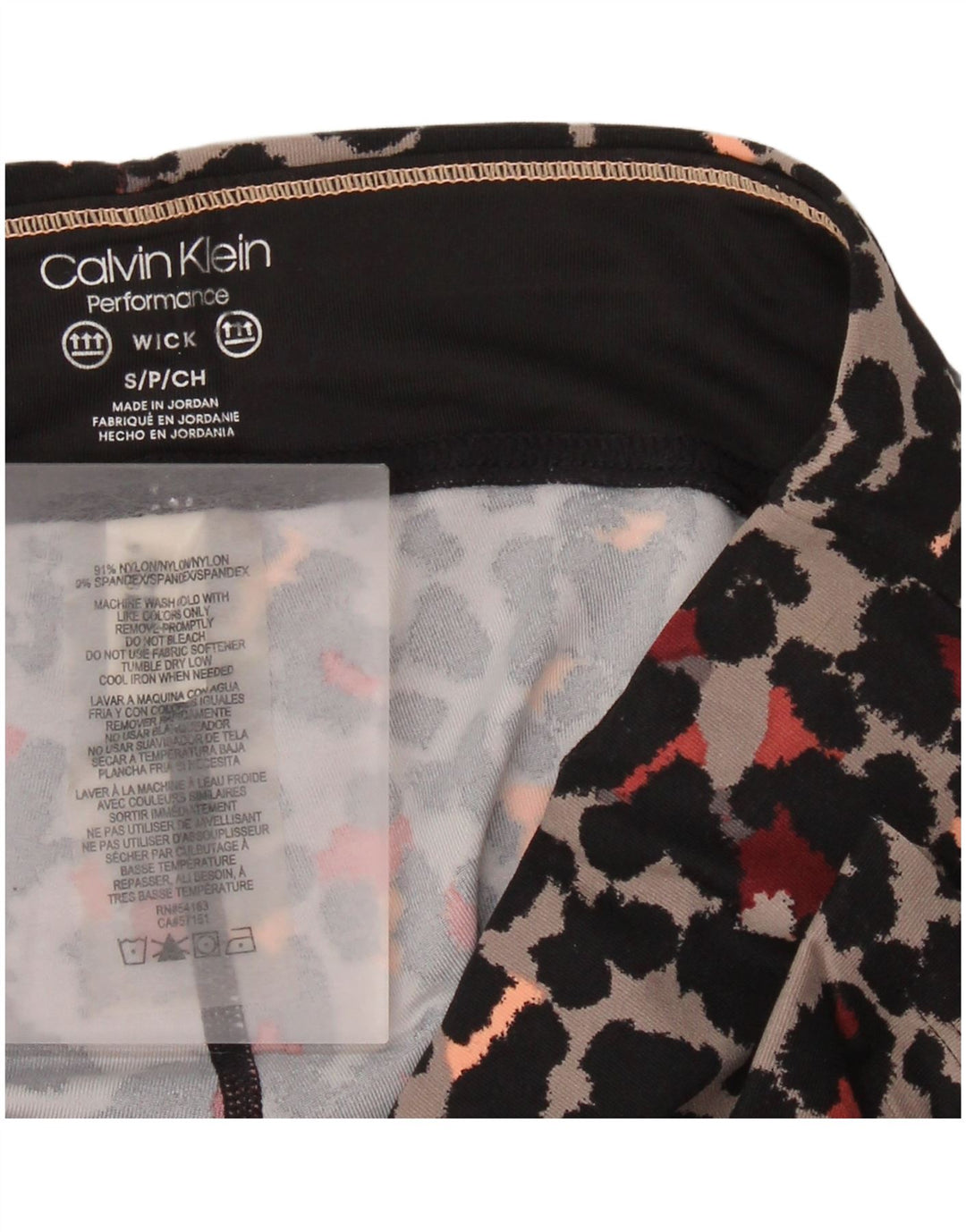 Calvin Klein Damen Performance Leggings UK 10 Small Graues Nylon