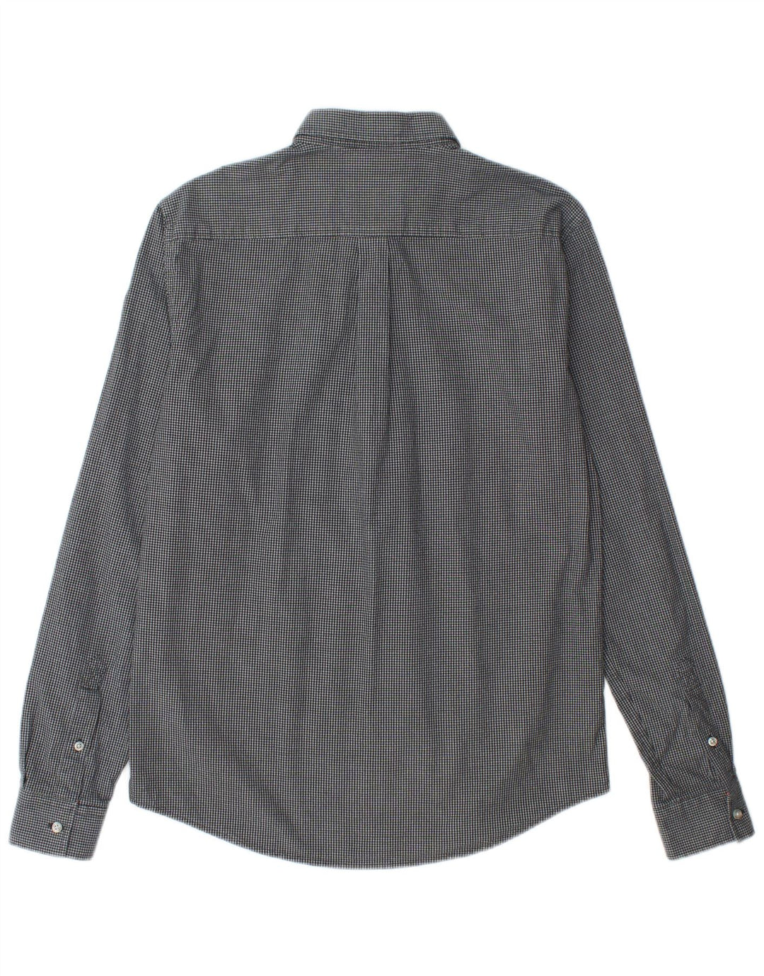 Superdry Herren-Hemd aus mittelblauer Gingham-Baumwolle in Marineblau