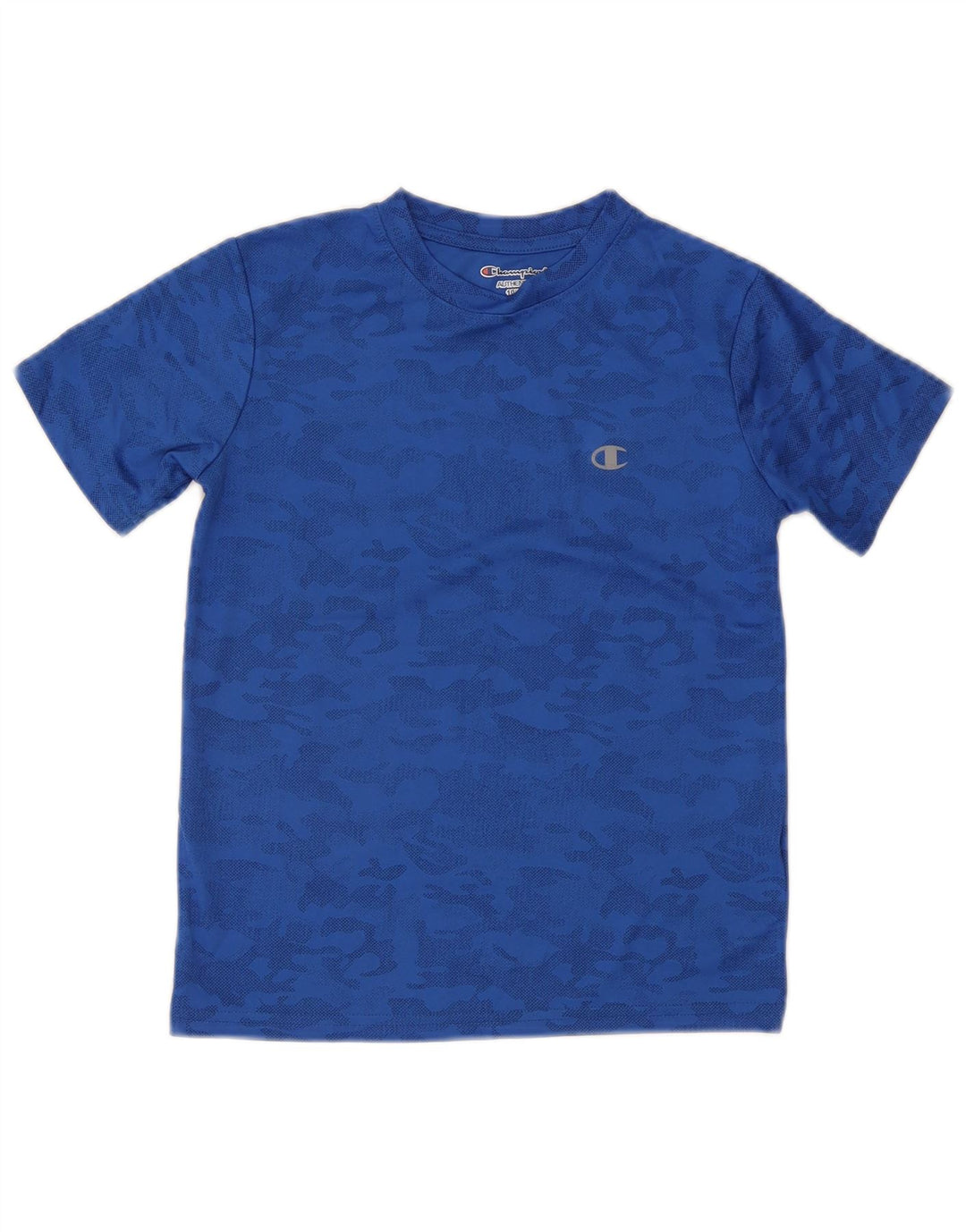 Champion T-Shirt für Jungen, 10–11 Jahre, blaue Tarnung