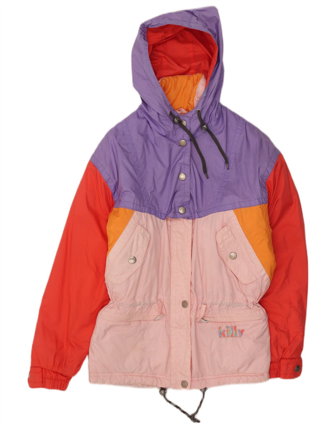 Killy Skijacke mit Kapuze für Damen, UK 10, Größe S, mehrfarbig, Farbblock