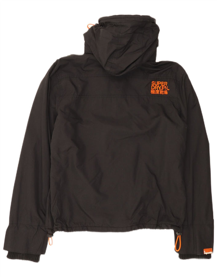 Superdry Damen The Windcheater Windjacke UK 16 Large Schwarz Nylon