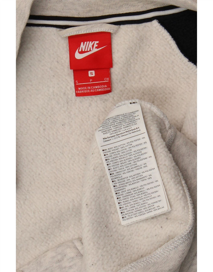 Nike Herren-Trainingsanzugoberteil mit Grafik, Größe S, Grau, Colourblock-Baumwolle