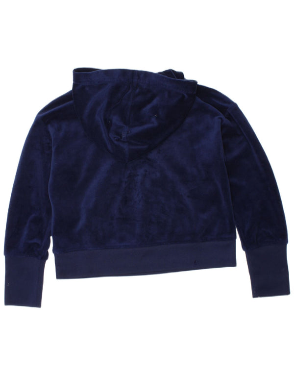 Converse Kapuzenpullover aus Velours mit Grafik für Mädchen, 5–6 Jahre, mittleres Marineblau