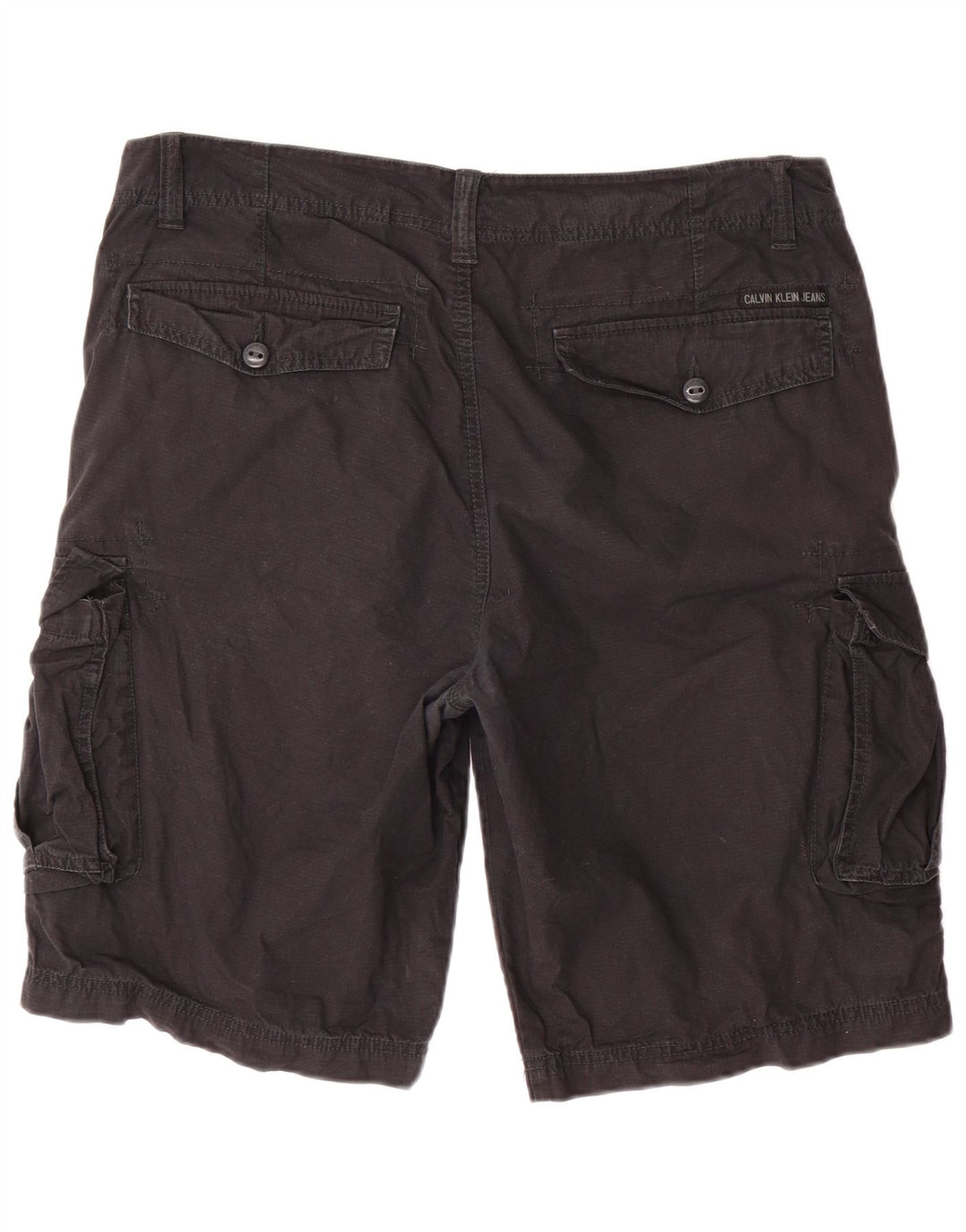 CALVIN KLEIN Herren Cargoshorts W36 Große schwarze Baumwolle