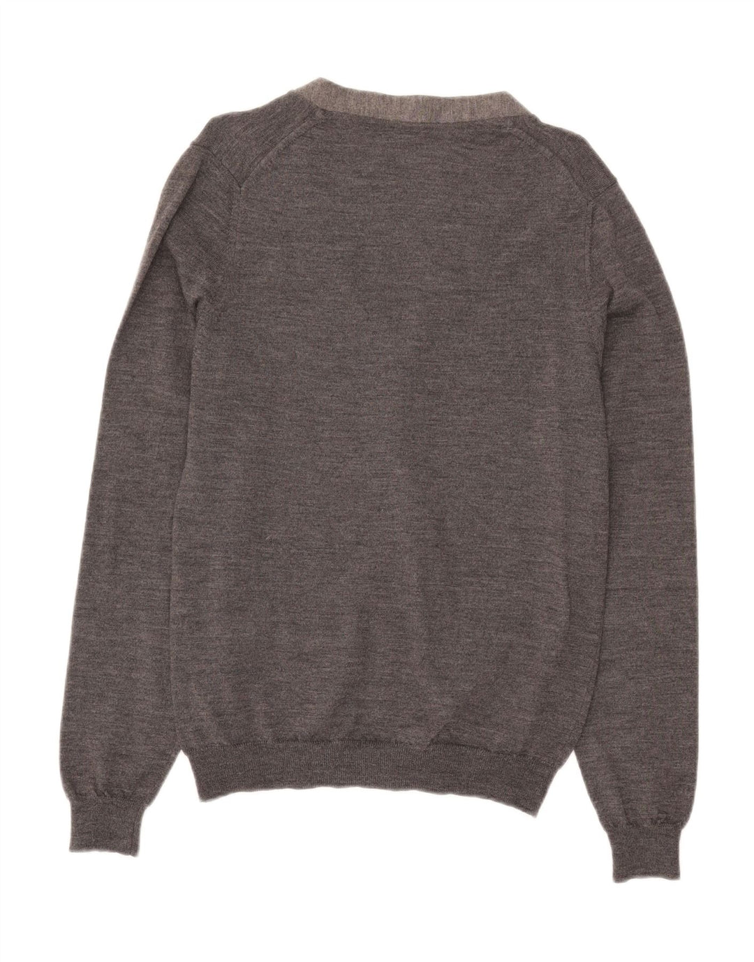 Zara Herren-Cardigan-Pullover, große graue Wolle