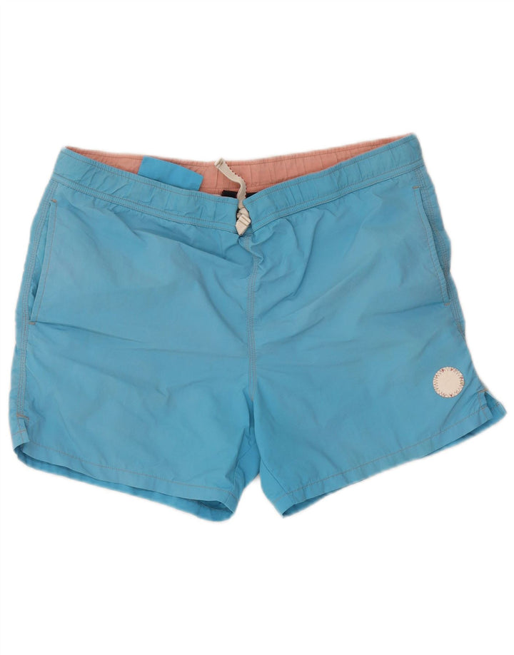 Murphy & Nye Herren-Badeshorts mit Grafik, mittelblau, Polyester