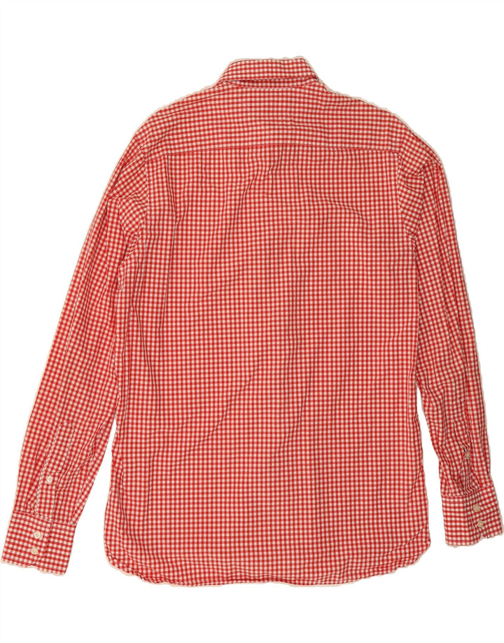 TOMMY HILFIGER Mens Shirt Medium Red Gingham Cotton Vintage Tommy Hilfiger and Second-Hand Tommy Hilfiger from Messina Hembry 