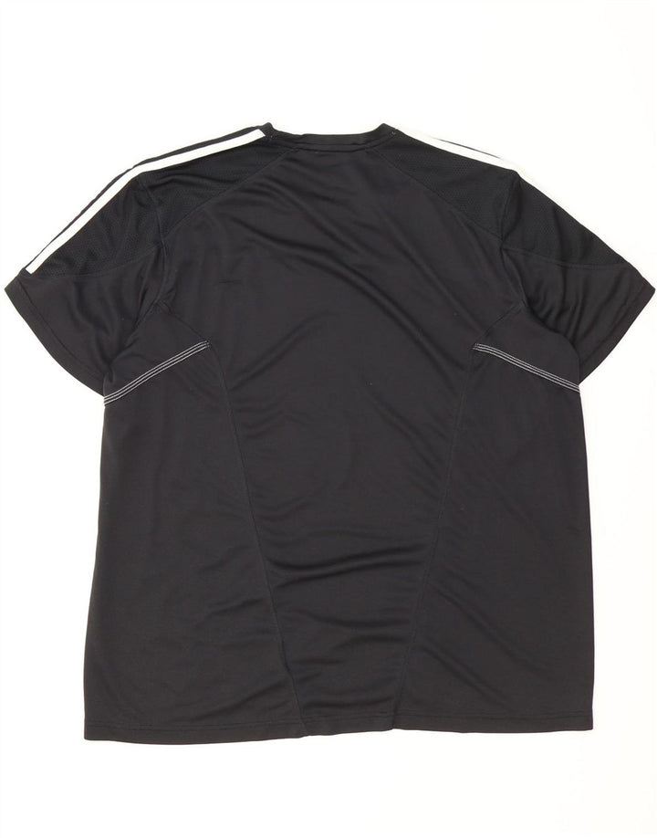 Adidas Herren Climalite T-Shirt Top 2XL Schwarz Polyester