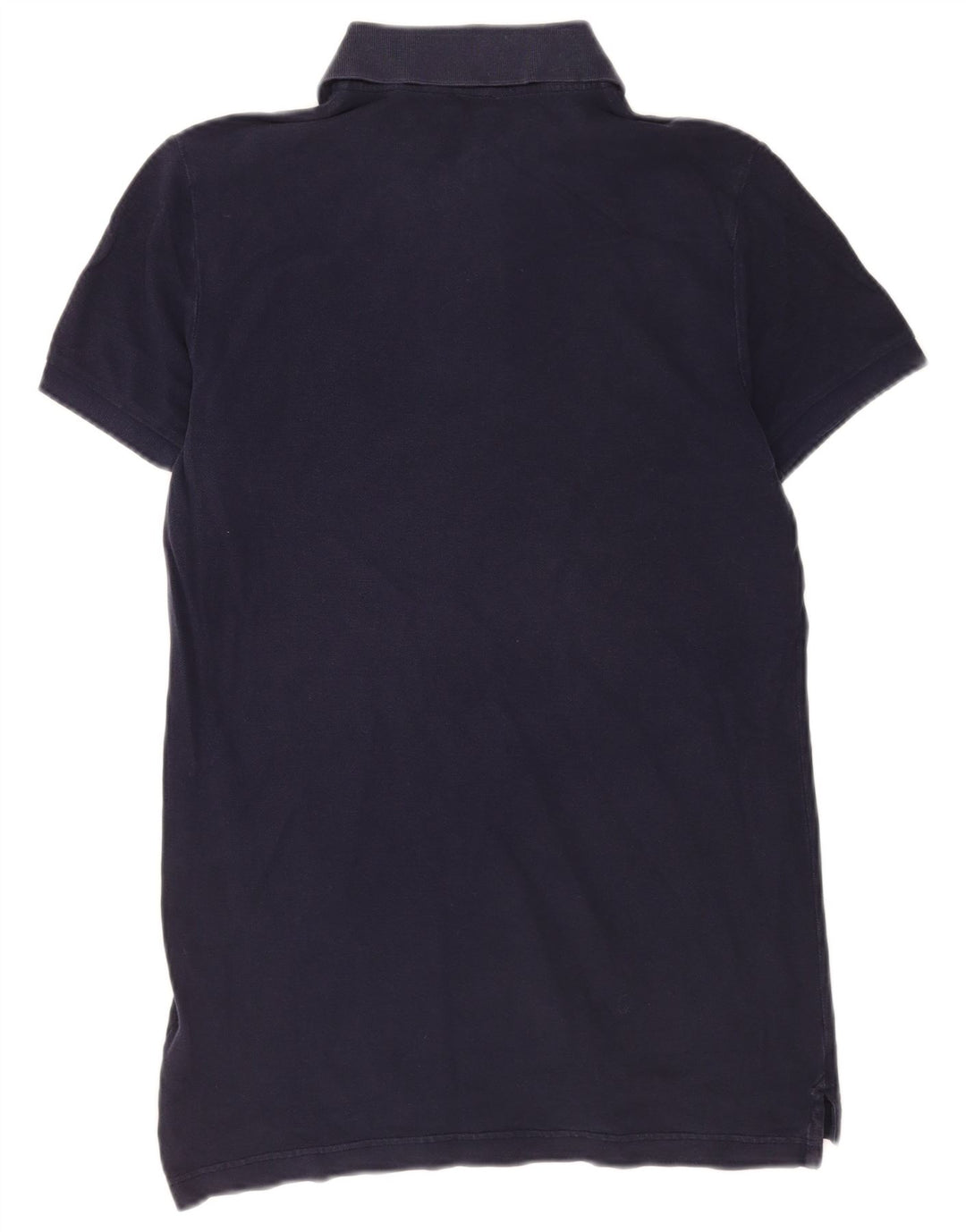 Benetton Herren-Poloshirt aus mittlerer marineblauer Baumwolle