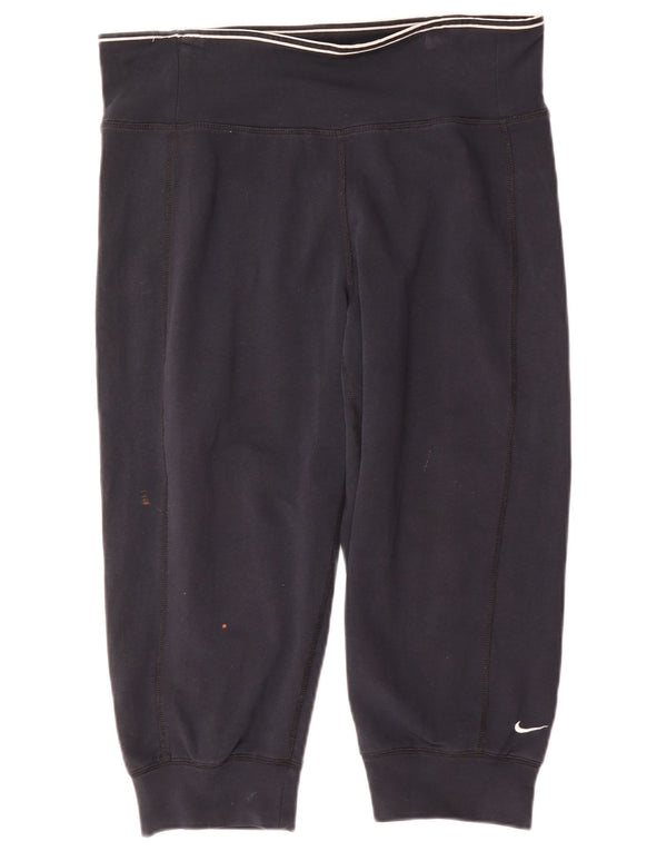 Nike Damen Dri Fit Capri-Trainingshose, Jogginghose, UK 14, Mittelmarineblau