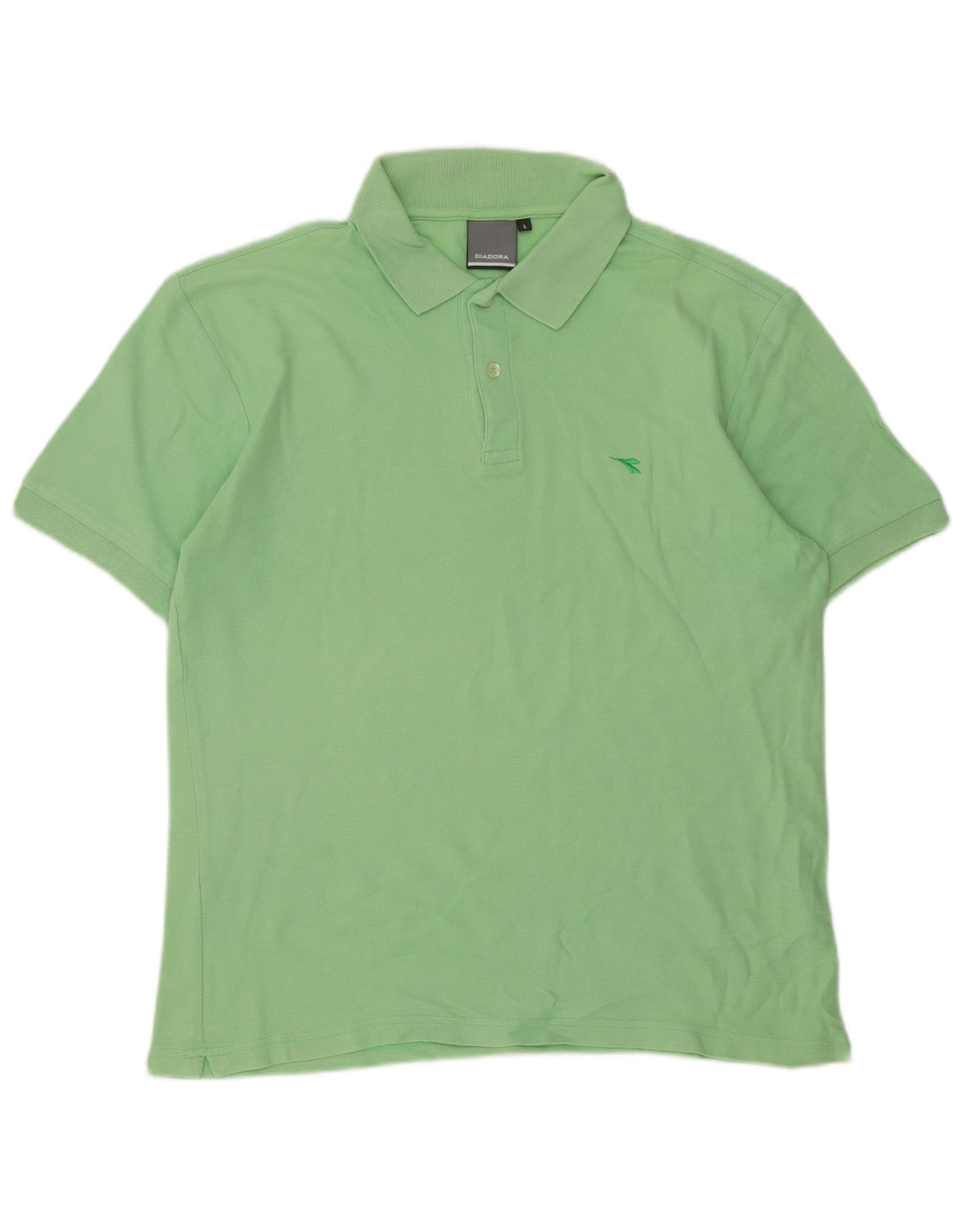 Diadora Herren-Poloshirt, große grüne Baumwolle