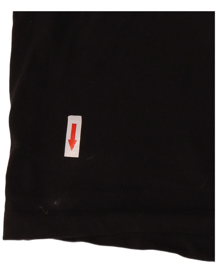 Adidas Damen Crop Graphic Vest Top UK 12 Medium Schwarz