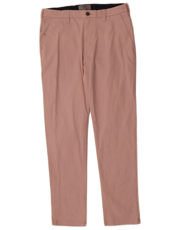 Marks & Spencer Herren Slim Chinohose W30 L29 Rosa Baumwolle