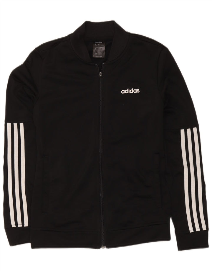 Adidas Damen Trainingsanzug Top Jacke UK 4/6 XS Schwarz Polyester