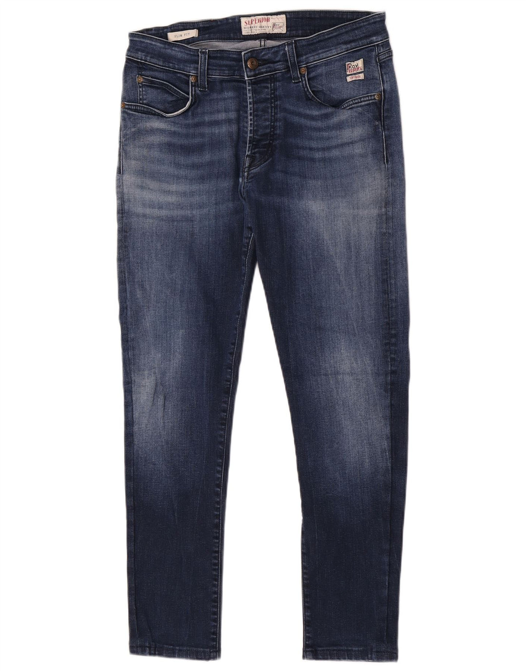 Roy Rogers Herren Slim Jeans W33 L28 Marineblau Baumwolle