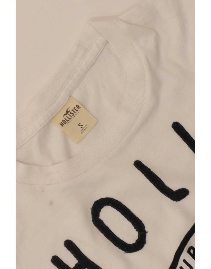 Hollister Herren-T-Shirt mit Grafik, Größe S, Weiß