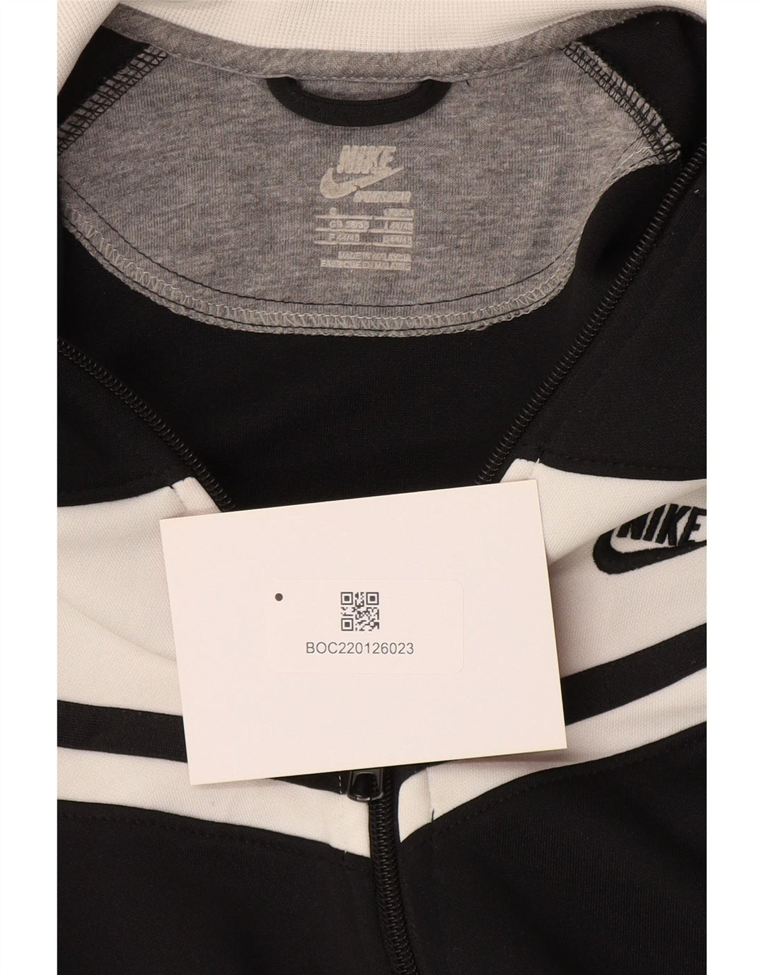 Nike Herren-Trainingsanzugoberteil, UK-Größe 36/38, Größe S, Schwarz, Farbblock