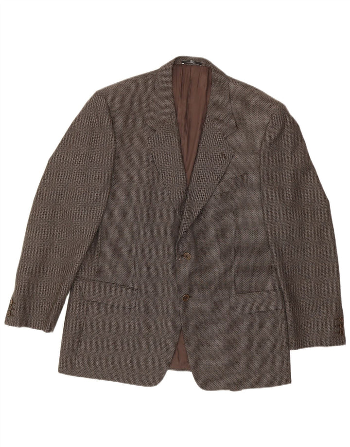 Valentino Herren 2-Knopf-Blazerjacke IT 44 2XL Grauer Hahnentritt