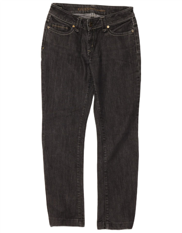 Guess Damen Crop Slim Jeans W29 L26 Grau