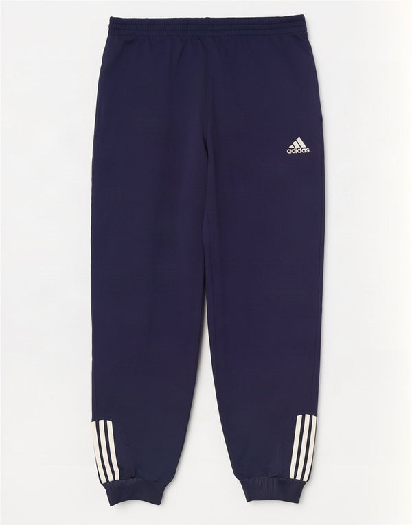 Adidas Herren Trainingshose Jogger UK 42/44 Large Marineblau Polyester