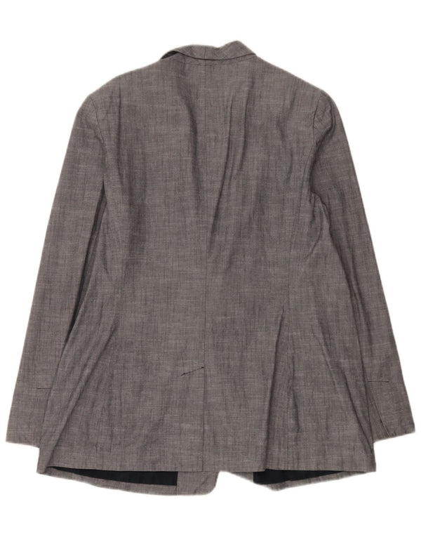 Gap Damen 2-Knopf-Blazerjacke UK 18 XL Blaue Baumwolle
