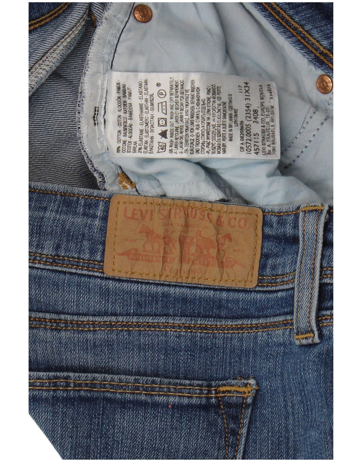 Levi's Damen 572 Bootcut Jeans W31 L34 Blaue Baumwolle