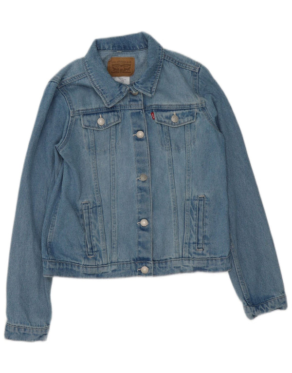 Levi's Jeansjacke für Mädchen, 13–14 Jahre, XL, blaue Baumwolle