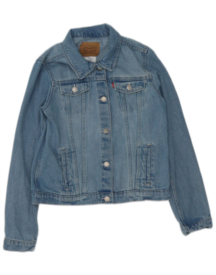 Levi's Jeansjacke für Mädchen, 13–14 Jahre, XL, blaue Baumwolle