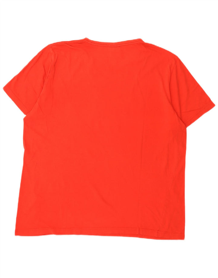 Puma Herren Grafik T-Shirt Top XL Rot Baumwolle