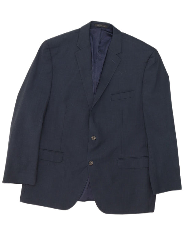 Chaps Herren-Blazer mit 2 Knöpfen, UK 46 3XL, marineblaue Wolle