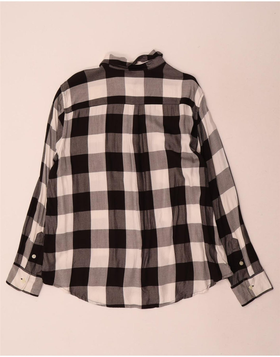 Levi's Boyfriend-Flanellhemd für Damen, UK 16, Größe L, schwarz, kariert