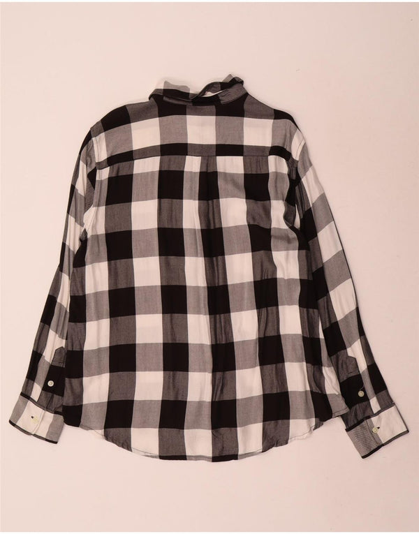 Levi's Boyfriend-Flanellhemd für Damen, UK 16, Größe L, schwarz, kariert