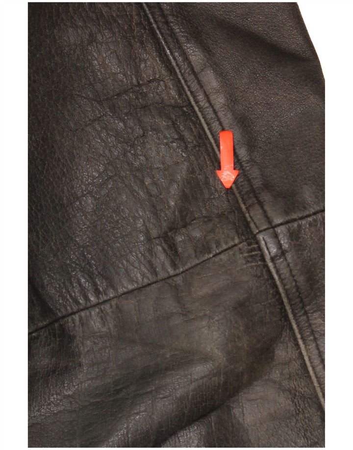 Tauri Herren Lederjacke UK 42 XL Schwarzes Leder