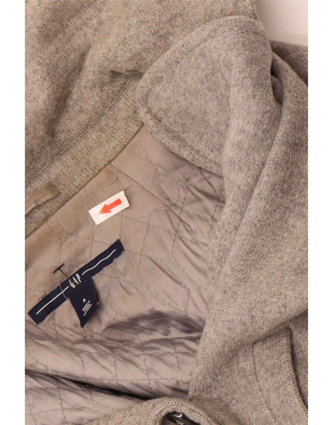 Gap Damen Zweireihiger Mantel US 4 Small Grau